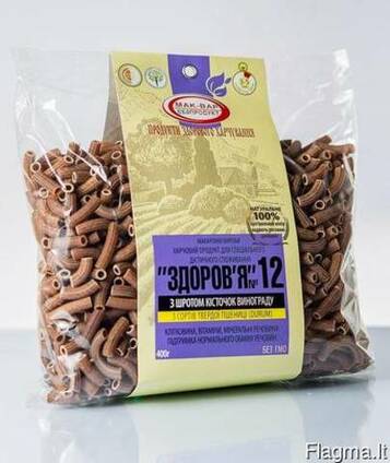 Макароны "Здоровье" из твердых сортов пшеницы с добавками