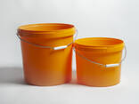 11.3 L round plastic bucket (container) with lid from Ukrainian manufacturer - Prime Box