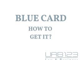Blue Card - How to get it?