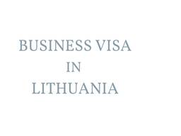 Business visa in Lithuania