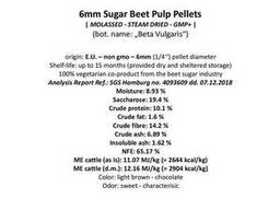 Гранулы сахарной свеклы (Dried sugarbeet pulp pellets)
