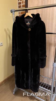 Kailinė striukė (avikailis, audinės kailis), dydis 46-48