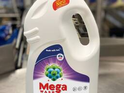 Mega Wash COLOR 4L – skalbimo gelis spalvotiems drabužiams su profesionalia dėmių šalinim