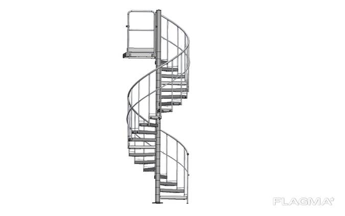 Metal staircases and railings