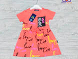 Платье для девочек с надписью Love Mini - фото 1