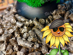 Saulėgrąžų lukštų granulės