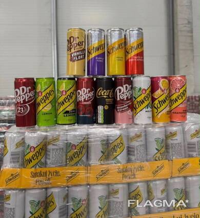 „Schweppes“ ir „Dr Pepper“, 330 ml
