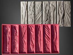 Silicone mould for decorative stone creating ( "WOODEN STONE")
